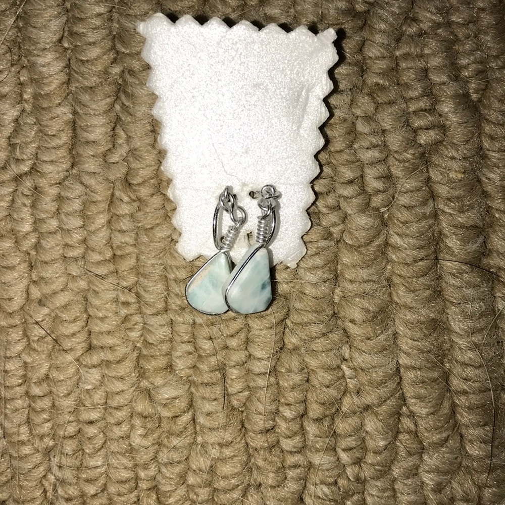blue stone earrings